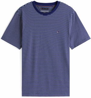 TOMMY HILFIGER Tričko 'ESS SEASONAL'  modrá / biela