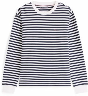TOMMY HILFIGER Tričko  námornícka modrá / biela