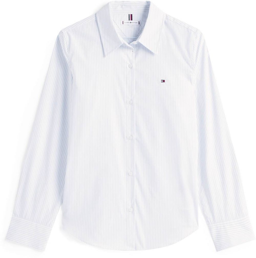 TOMMY HILFIGER Blúzka  pastelovo modrá / biela
