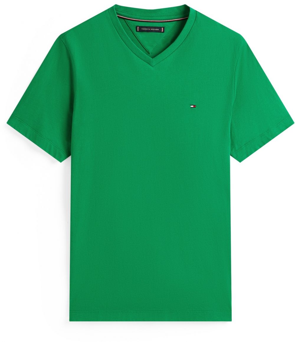 TOMMY HILFIGER Tričko 'ESSENTIAL'  trávovo zelená