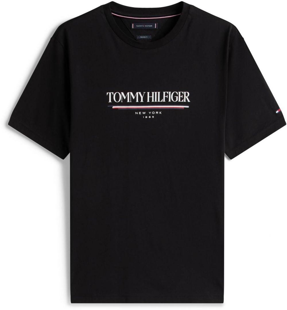 TOMMY HILFIGER Tričko  námornícka modrá / jasne červená / čierna / biela