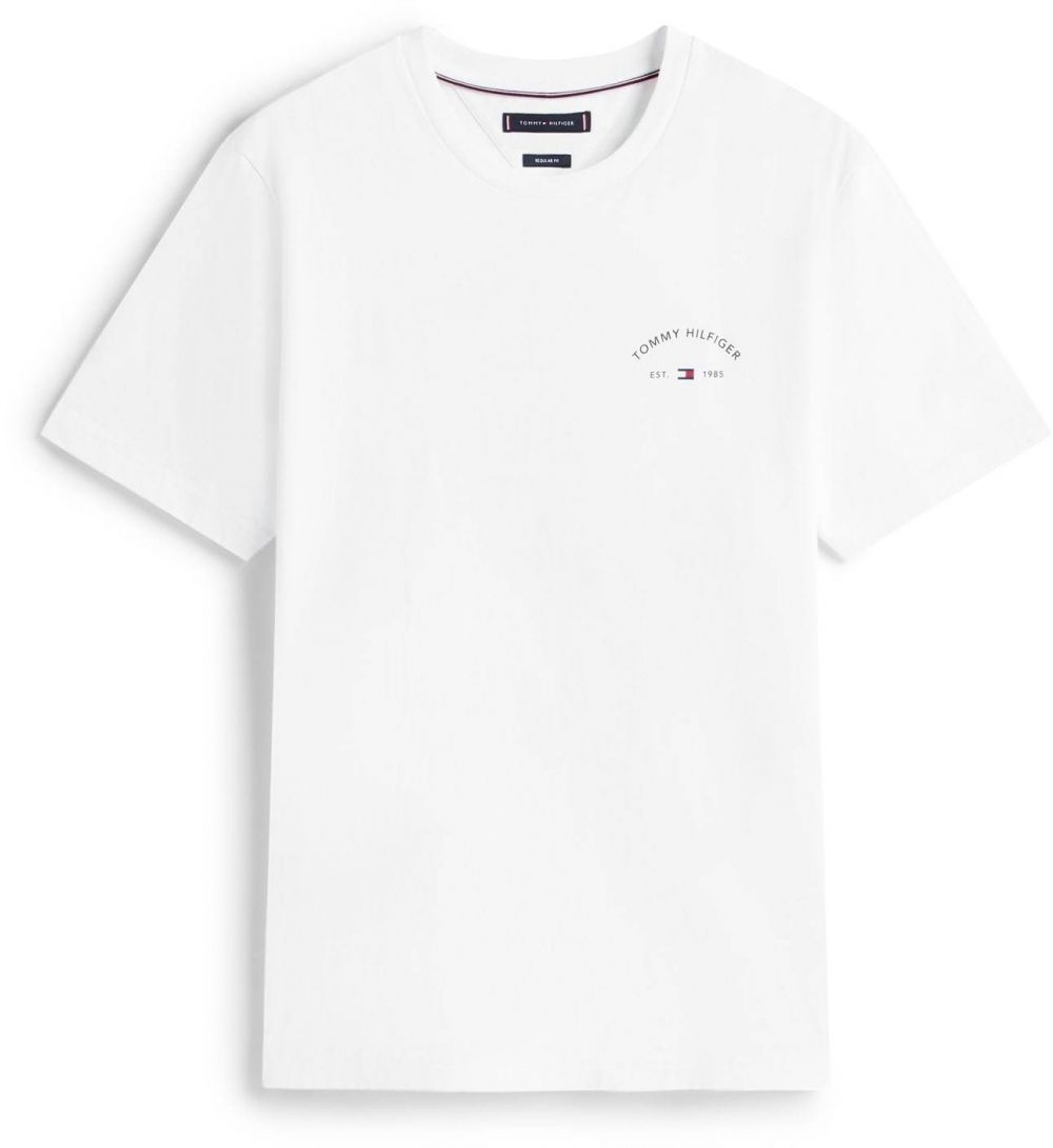TOMMY HILFIGER Tričko 'HOTEL'  béžová / tmavomodrá / čierna / biela