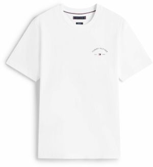 TOMMY HILFIGER Tričko 'HOTEL'  béžová / tmavomodrá / čierna / biela
