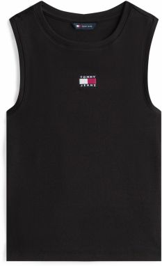 Tommy Jeans Top  červená / čierna / biela