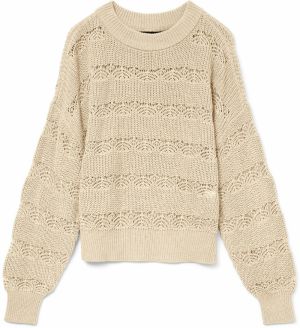 VERO MODA Sveter 'VMLONA'  béžová