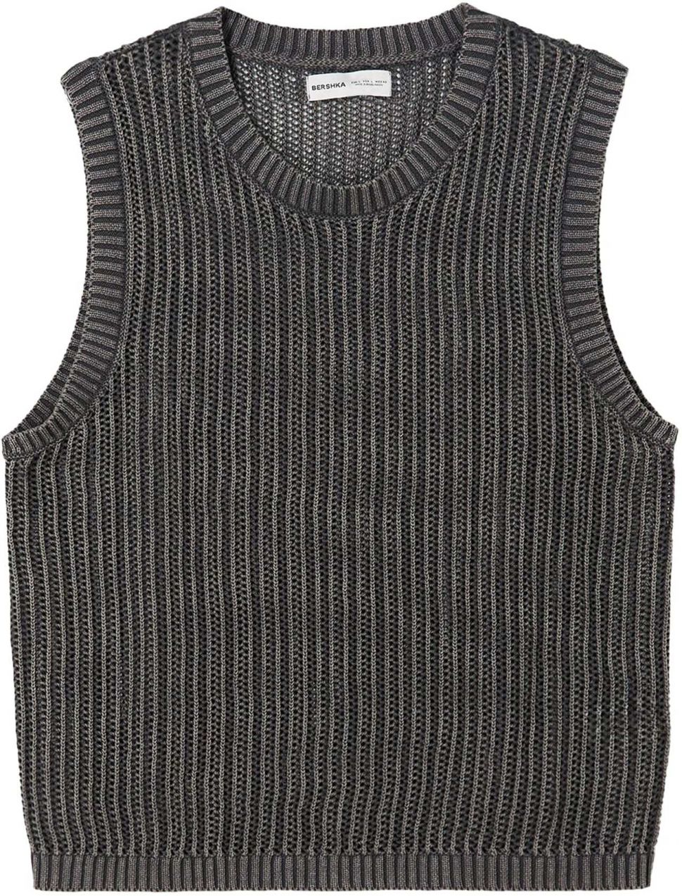 Bershka Tričko  antracitová