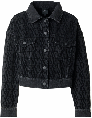 ARMANI EXCHANGE Prechodná bunda  čierna / čierny denim
