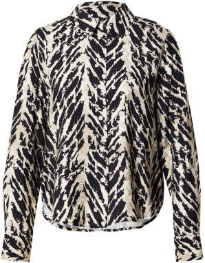 VERO MODA Blúzka  tmelová / čierna / biela