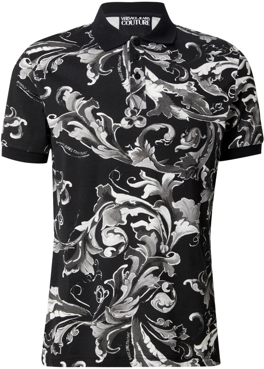 Versace Jeans Couture Tričko  sivá / čierna / biela