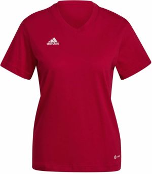 ADIDAS PERFORMANCE Funkčné tričko 'Entrada 22'  červená / biela