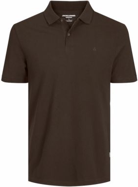 JACK & JONES Tričko  tmavohnedá