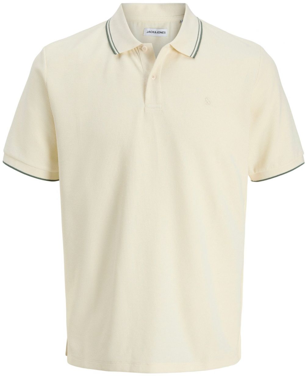JACK & JONES Tričko 'JJEAustin'  jedľová / biela ako vlna