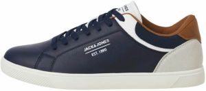 JACK & JONES Nízke tenisky 'JFWJORDAN'  námornícka modrá / karamelová / biela