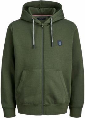 Jack & Jones Premium Tepláková bunda 'JPRBLURONALDO'  tmavozelená