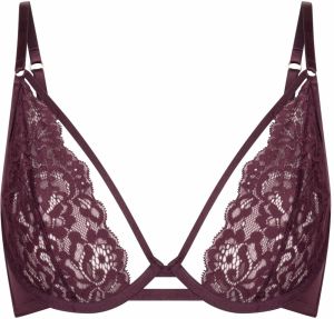 Hunkemöller Podprsenka  bordová