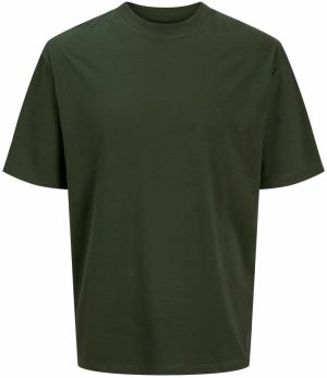 JACK & JONES Tričko 'JJEBradley'  tmavozelená