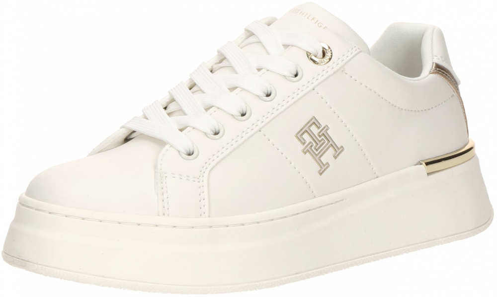 TOMMY HILFIGER Tenisky  zlatá / šedobiela