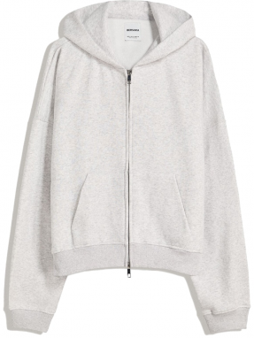 Bershka Tepláková bunda  sivá