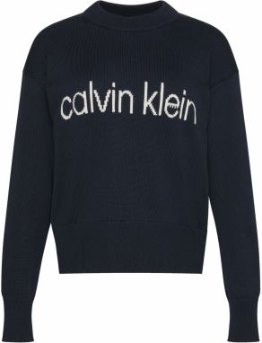 Calvin Klein Jeans Sveter  námornícka modrá / biela