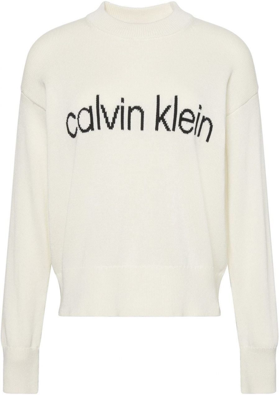 Calvin Klein Jeans Sveter  čierna / biela