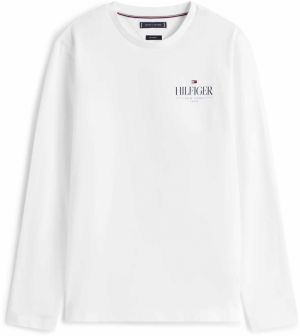 TOMMY HILFIGER Tričko  tmavomodrá / červená / biela