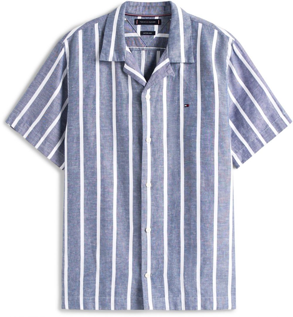 TOMMY HILFIGER Košeľa  modrá denim / biela