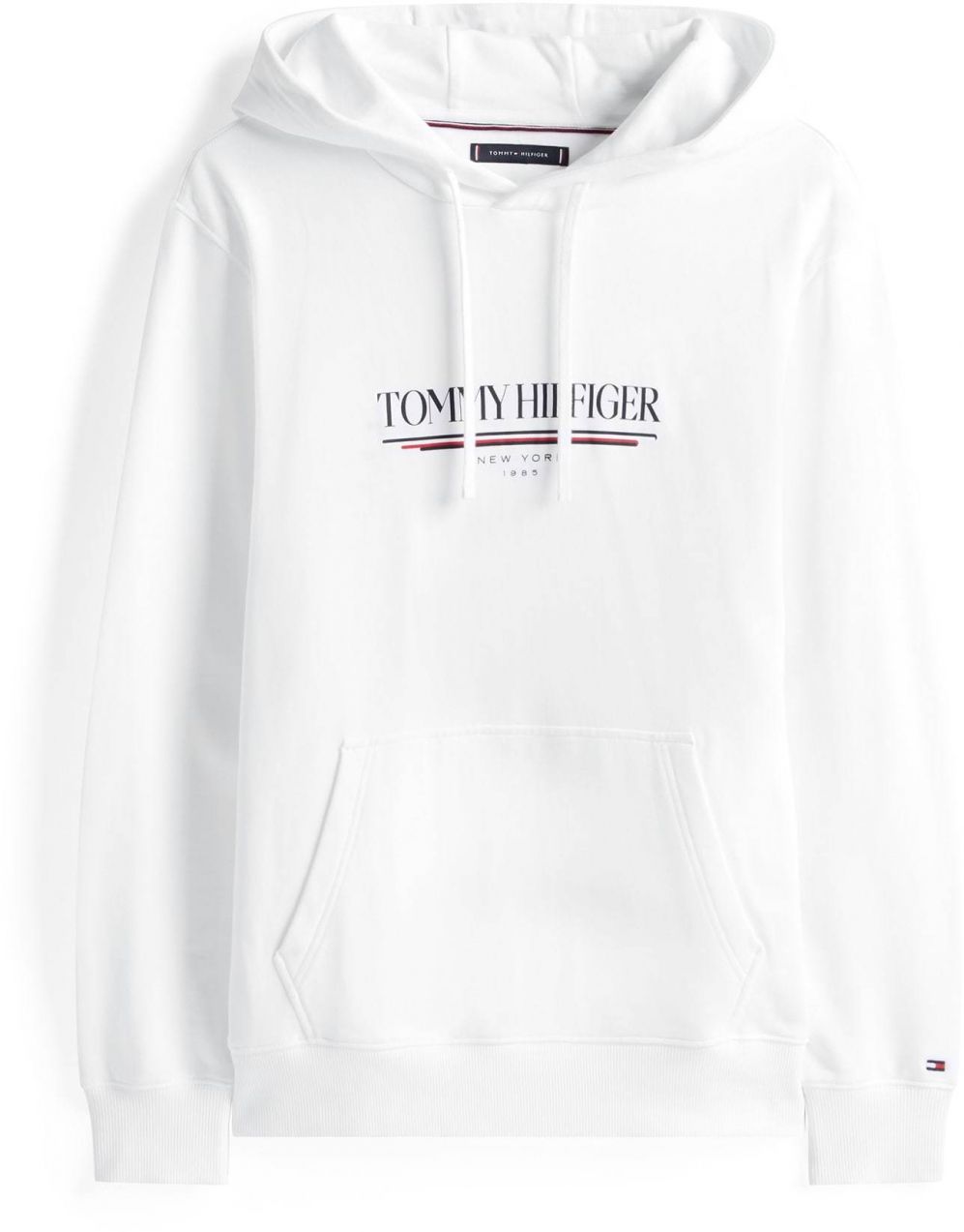 TOMMY HILFIGER Mikina 'BRAND LOVE'  čierna / biela