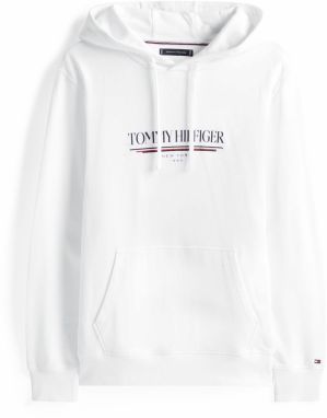 TOMMY HILFIGER Mikina 'BRAND LOVE'  čierna / biela