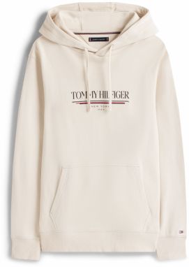 TOMMY HILFIGER Mikina 'BRAND LOVE'  nebielená / červená / čierna / biela
