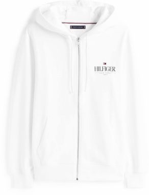 TOMMY HILFIGER Tepláková bunda  tmavomodrá / červená / biela