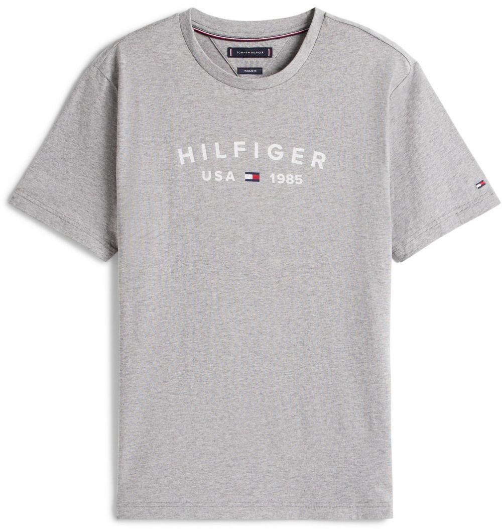 TOMMY HILFIGER Tričko 'FATHERS DAY'  tmavomodrá / sivá / tmavočervená / biela