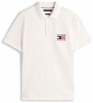 TOMMY HILFIGER Tričko  námornícka modrá / pastelovo žltá / červená
