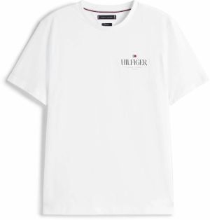TOMMY HILFIGER Tričko  tmavomodrá / biela