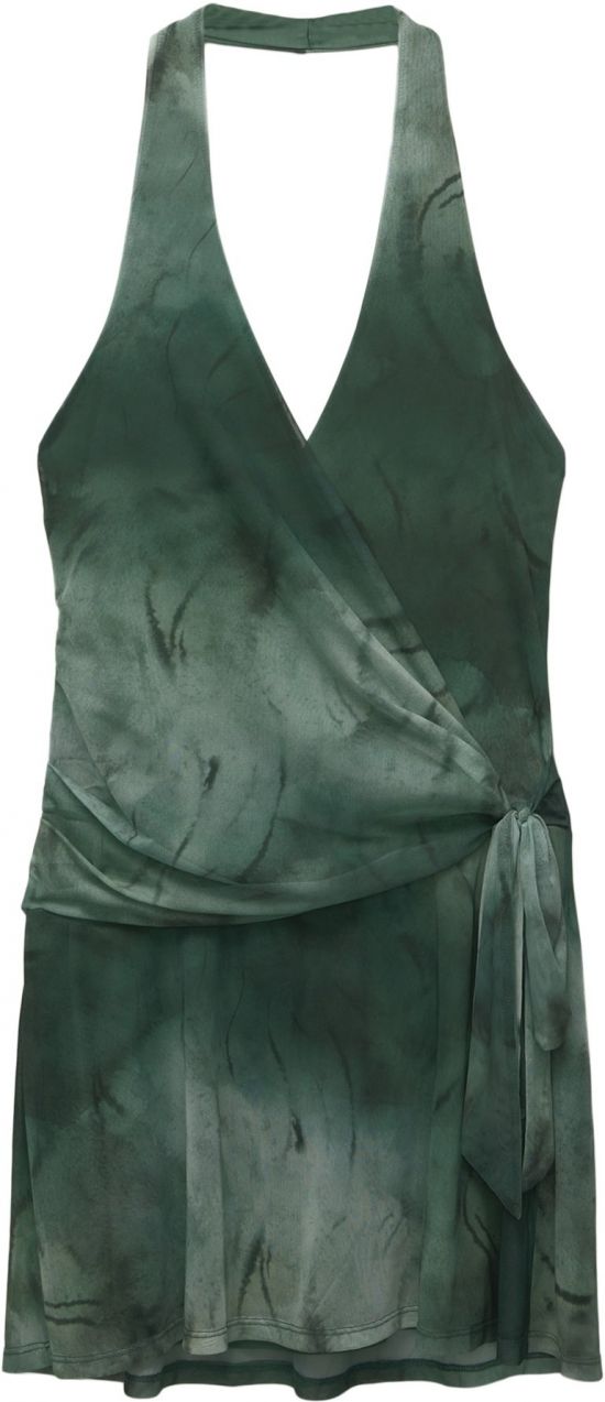Pull&Bear Šaty  mätová / tmavozelená