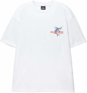 Pull&Bear Tričko 'SWORDFISH'  azúrová / červená / čierna / biela