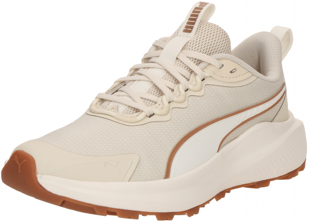 PUMA Bežecká obuv 'Skyrocket'  hnedá / biela / biela ako vlna