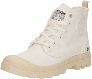 Palladium Šnurovacie členkové čižmy 'PAMPA'  čierna / biela