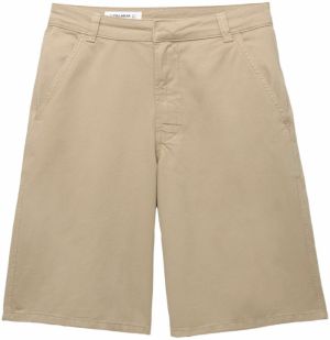 Pull&Bear Chino nohavice  tmavobéžová