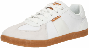 SKECHERS Nízke tenisky 'PLACER - CAMILO'  svetlobéžová / tmavooranžová / biela