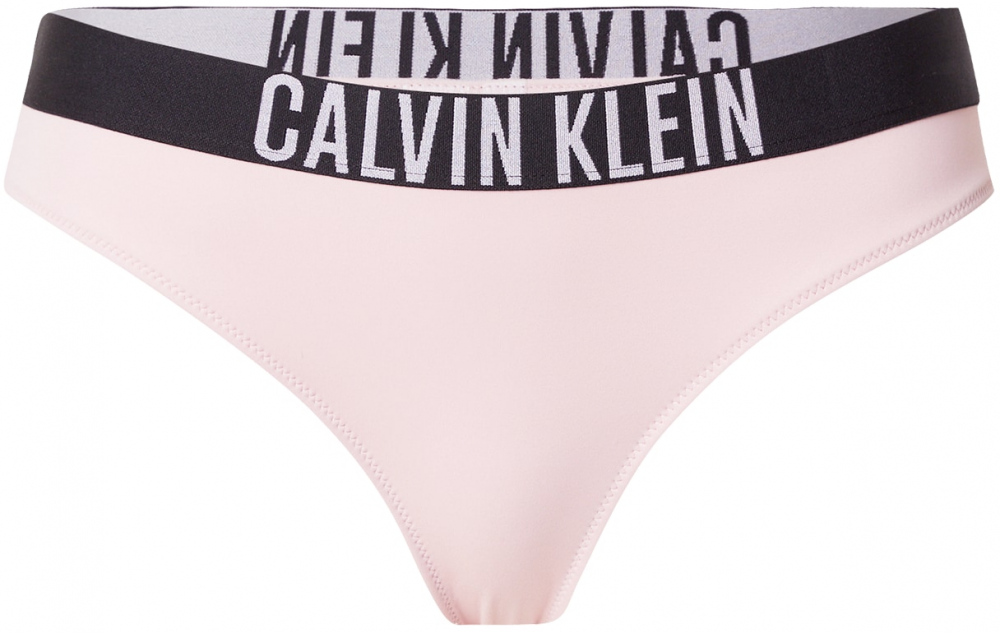 Calvin Klein Swimwear Bikinové nohavičky  ružová / čierna