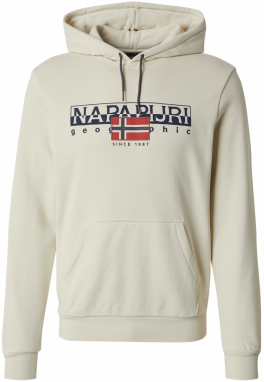 NAPAPIJRI Mikina 'B-AYLMER'  krémová / tmavomodrá / tmavočervená