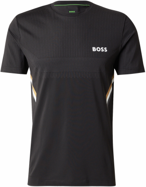 BOSS Funkčné tričko  svetlohnedá / sivá / čierna / biela