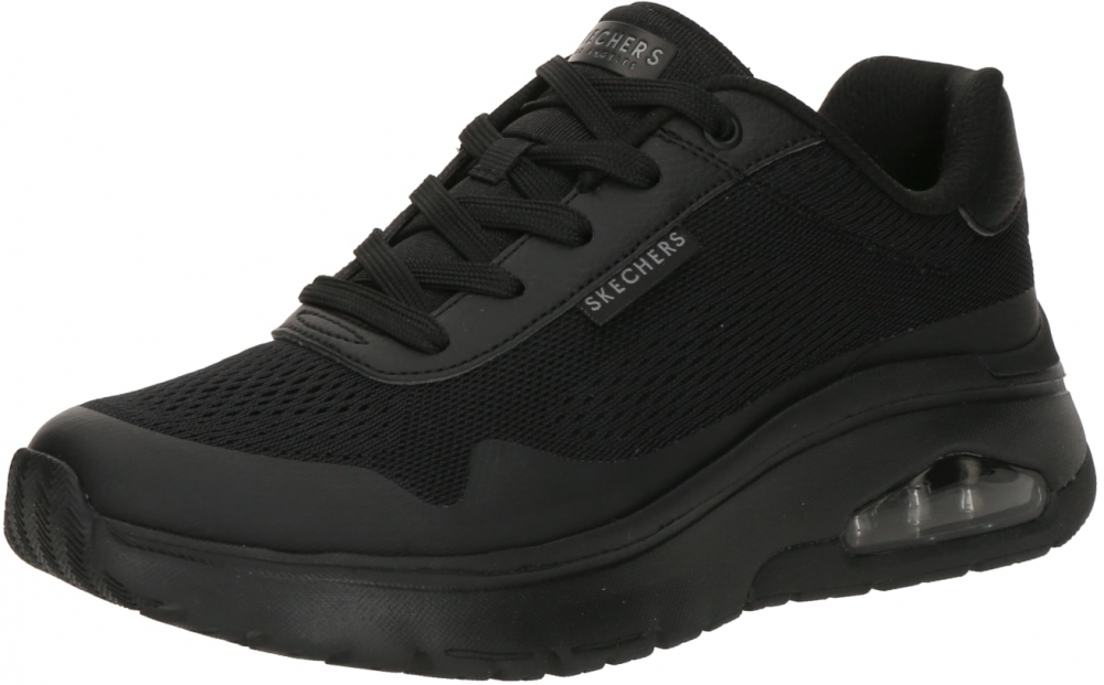 SKECHERS Nízke tenisky 'UNO FLEX - SPRING ON AIR'  čierna