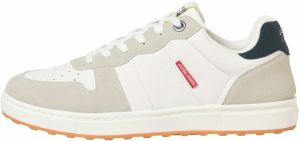 JACK & JONES Nízke tenisky 'JFWBARNEY'  námornícka modrá / sivobéžová / červená / biela