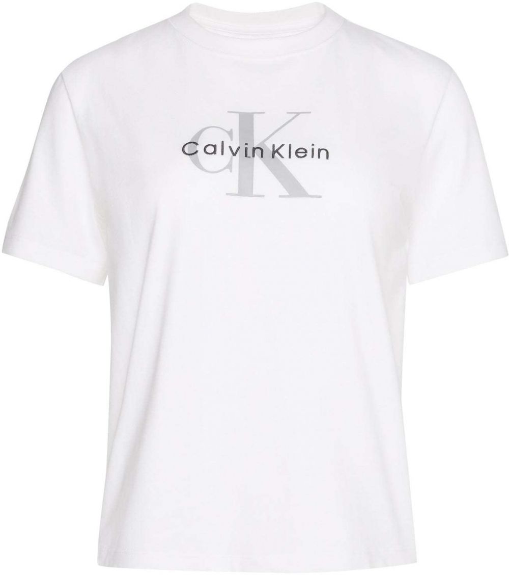 Calvin Klein Jeans Tričko  sivá / biela