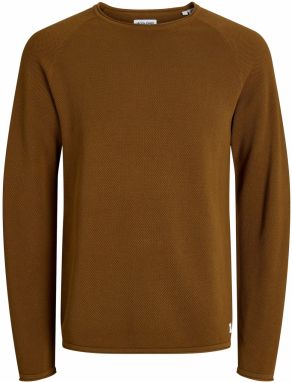 JACK & JONES Sveter 'JJEHILL'  hnedá