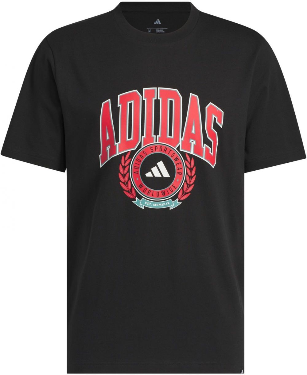 ADIDAS SPORTSWEAR Funkčné tričko 'Varsity Crest'  trstinová / brusnicová / čierna / biela