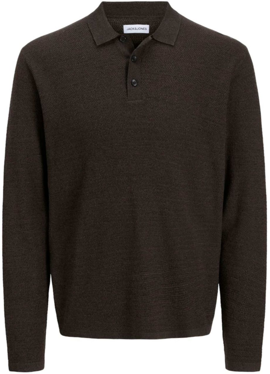 JACK & JONES Sveter 'JJEGeorge'  tmavohnedá