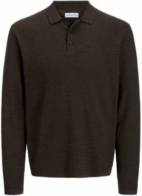 JACK & JONES Sveter 'JJEGeorge'  tmavohnedá