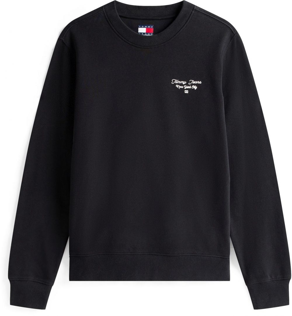 Tommy Jeans Mikina 'ESS'  čierna / biela